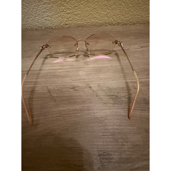 Celine Rimless Gold Wire Eyeglasses Frames (Vintage Minimalist Style) main image 6